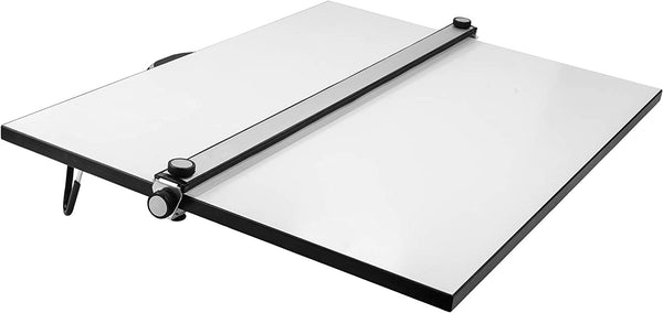 Drafting Table with Top Drawing Board with Parallel Bar, White, 16 inches by 21 inches