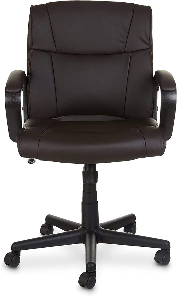 Adjustable Height/Tilt, 360-Degree Swivel, Padded Office Desk Chair with Armrests
