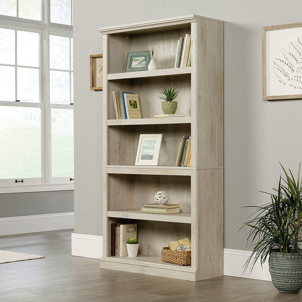 5-Shelf Bookcase, Chalked Chestnut finish Look Book Shelve